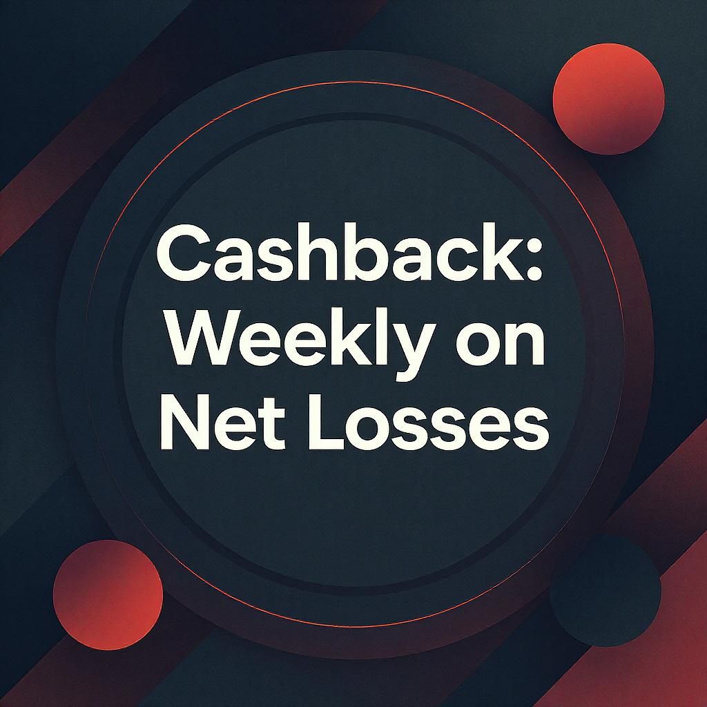 Cashback: Weekly on Net Losses Cashback: Weekly on Net Losses